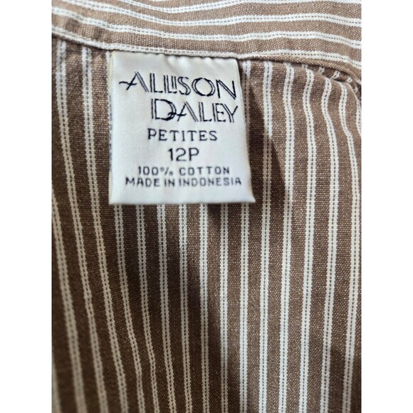 Allison Daily 100% Cotton Vintage Blouse 12P - Picture 10 of 12
